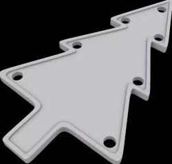 Hanging christmas tree 3D print model