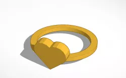 Heart Ring 3D print model