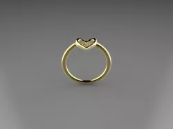 Heart Ring 3D print model