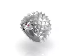 hedgehog Ring Fashion 3D print model