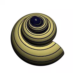 Helix Seashell 3D print model