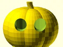 Hollow Pumpkin with Customizable eye sizes