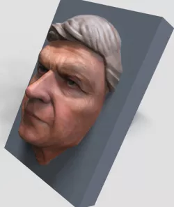 Human Face 3D print model