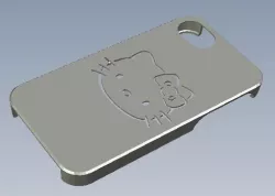 Iphone 4S Hello Kitty Bumper 3D print model