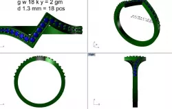 Jewelry 3D CAD  STL Files- 13004 b 3D print model