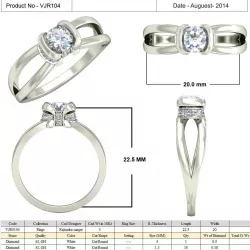 Jewelry 3D CAD  STL Files- VJR104 3D print model