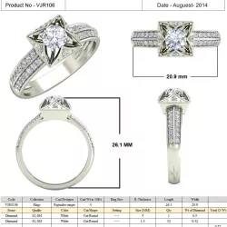 Jewelry 3D CAD  STL Files- VJR106 3D print model