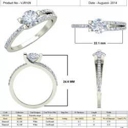 Jewelry 3D CAD  STL Files- VJR109 3D print model