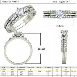 Jewelry 3D CAD  STL Files- VJR110 3D print model