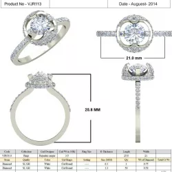 Jewelry 3D CAD  STL Files- VJR113 3D print model