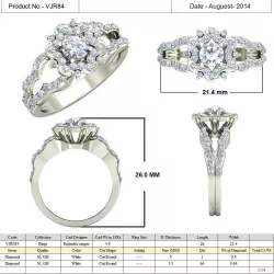 Jewelry 3D CAD  STL Files- VJR84 3D print model