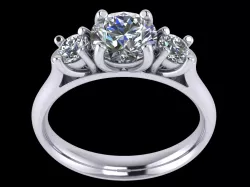 Jewelry Triology Ring B 3D print model