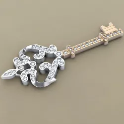 Key pendent 3D print model