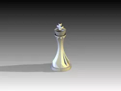king chess piece 3D print model