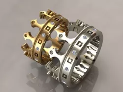 king set ring 3D print model