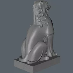 Komainu or lion dogs 2 3D print model