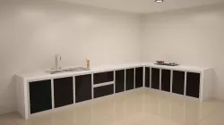 L shape Kitchen  3D print model