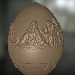 Last Supper Easter Egg 3D print model