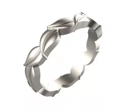 Leaf Design ladies Ring 3D print model