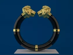 Lion Head Bangle 3D print model