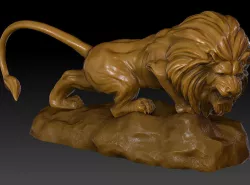 Lion Sculpture Model 3D print model
