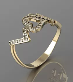Love is all u need ring 3D print model