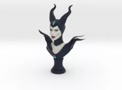 Maleficent Bust Sculpture 3D print model