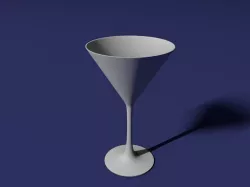 Martini glass 3D print model