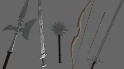 Medieval Weapons Pack Free 3D model