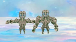 Micro lowpoly Golem Free low-poly  3D model