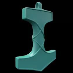 Mjolnir pendant 3D print model