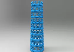 Mock to Mi Princessa Crown ring set 3D print model