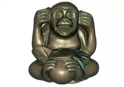 Monkey 3D print model