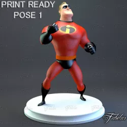 Mr Incredible Printable pose 1 3D print model