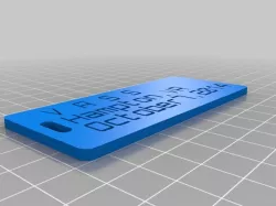 My Customized Customizer Version of luggage label