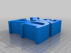My Customized WORD Sculpture