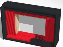 mystery science movie theater for Iphone 3D print model