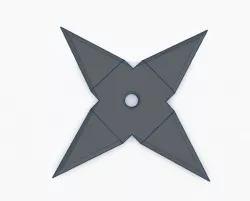 Ninja Star v2 - 4 point  3D print model