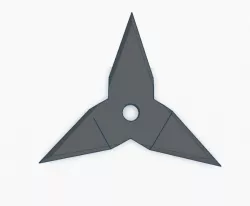 Ninja Star v3 - 3 Point 3D print model