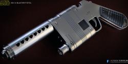 Star Wars SE-44C Blaster 3D Print Model by MakerLab