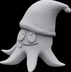 Octopus santa 3D print model