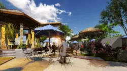 outdoor cafe 3D print model