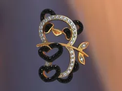 Panda pendant 3D print model
