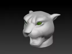 Panther Head printable 3D print model