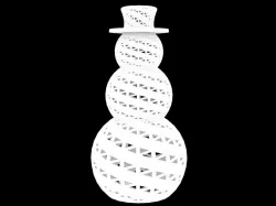 Parametric Snowman 3D print model