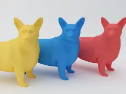 Pembroke Welsh Corgi Dog 3D Model 3D print model