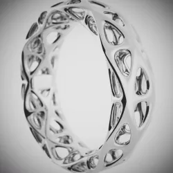 Perfect parametric ring 3D print model