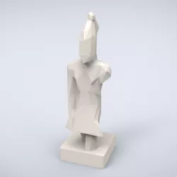 Printable King Lowpoly Style 3D print model