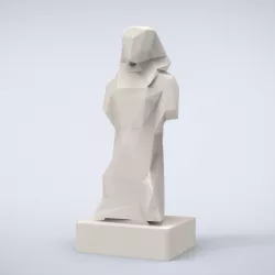 Printable King Sesotris Lowpoly Style 3D print model