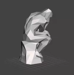 Printable The Thinker Beauty Style 3D print model